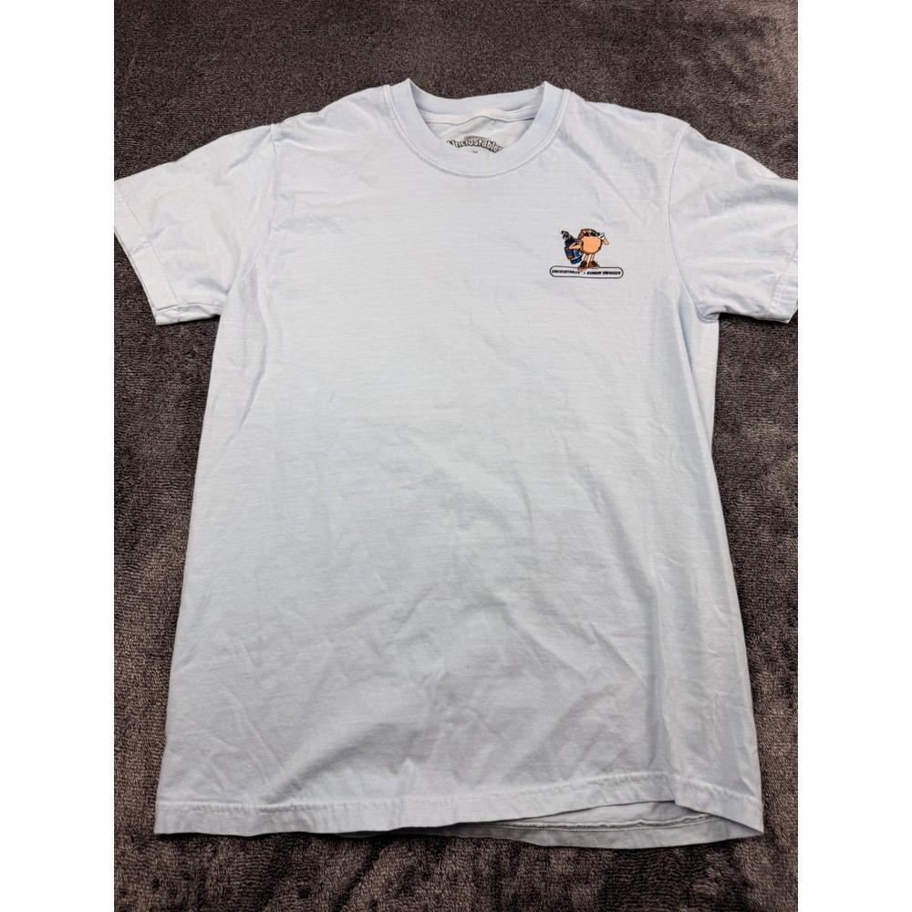Sunday Swagger Smuckers Uncrustables Golf T-Shirt Light Blue Mens Small Snack